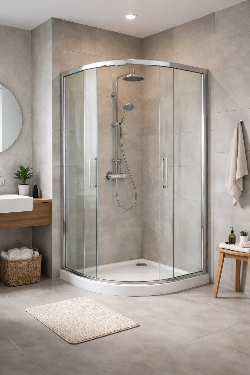 تركيب كبائن شاور 2026 - شركة مكة فى دبى 17 كبائن شاور