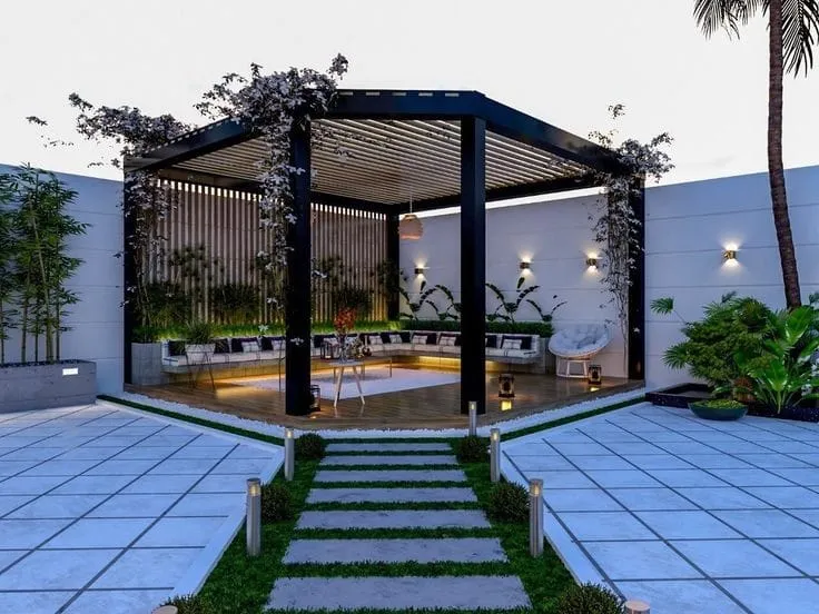 تركيب برجولات فى الشارقة ودبي - شركة مكة - 971506658719 11 برجولات معدنية