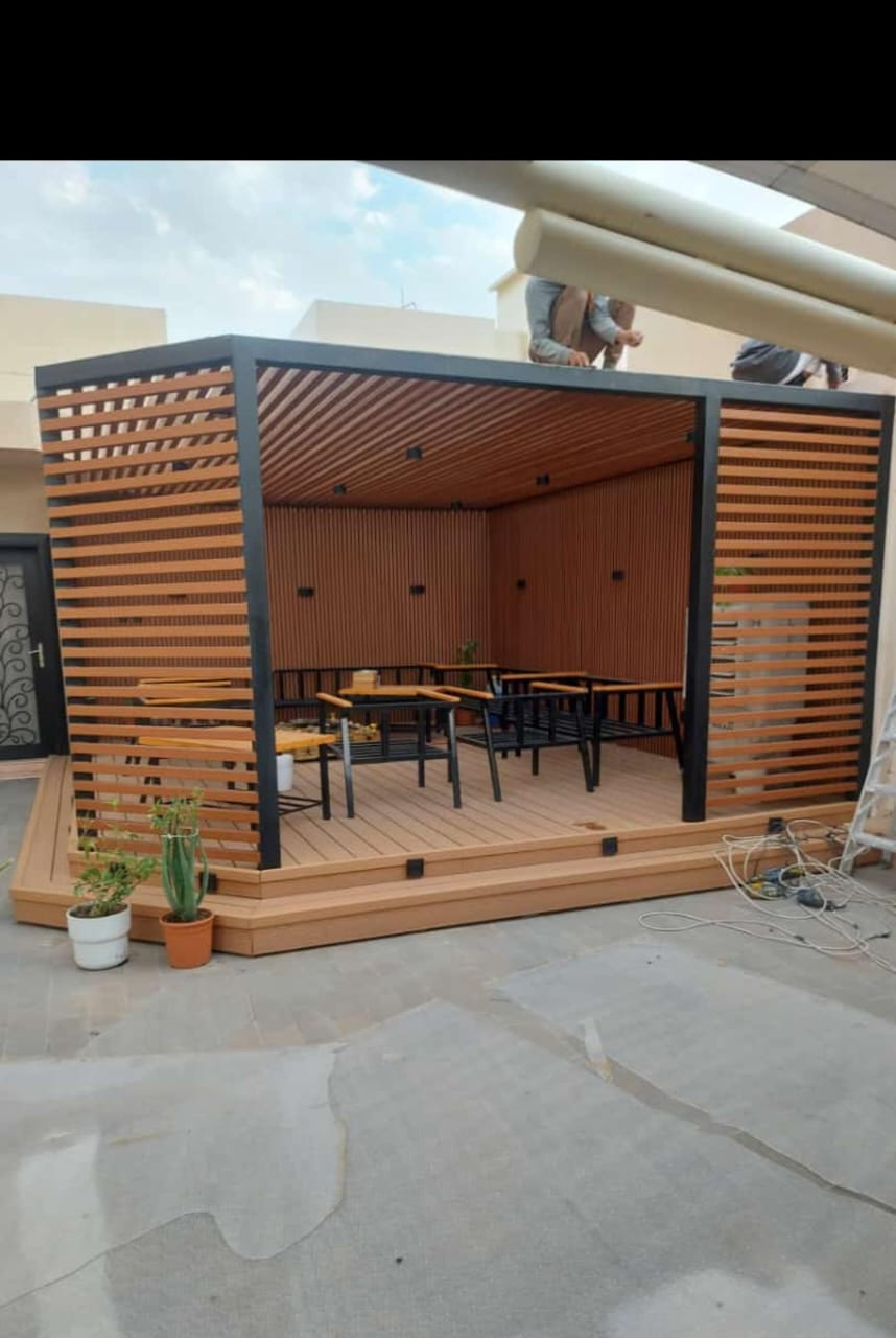 تركيب برجولات فى الشارقة ودبي - شركة مكة - 971506658719 5 تركيب برجولات خشبية