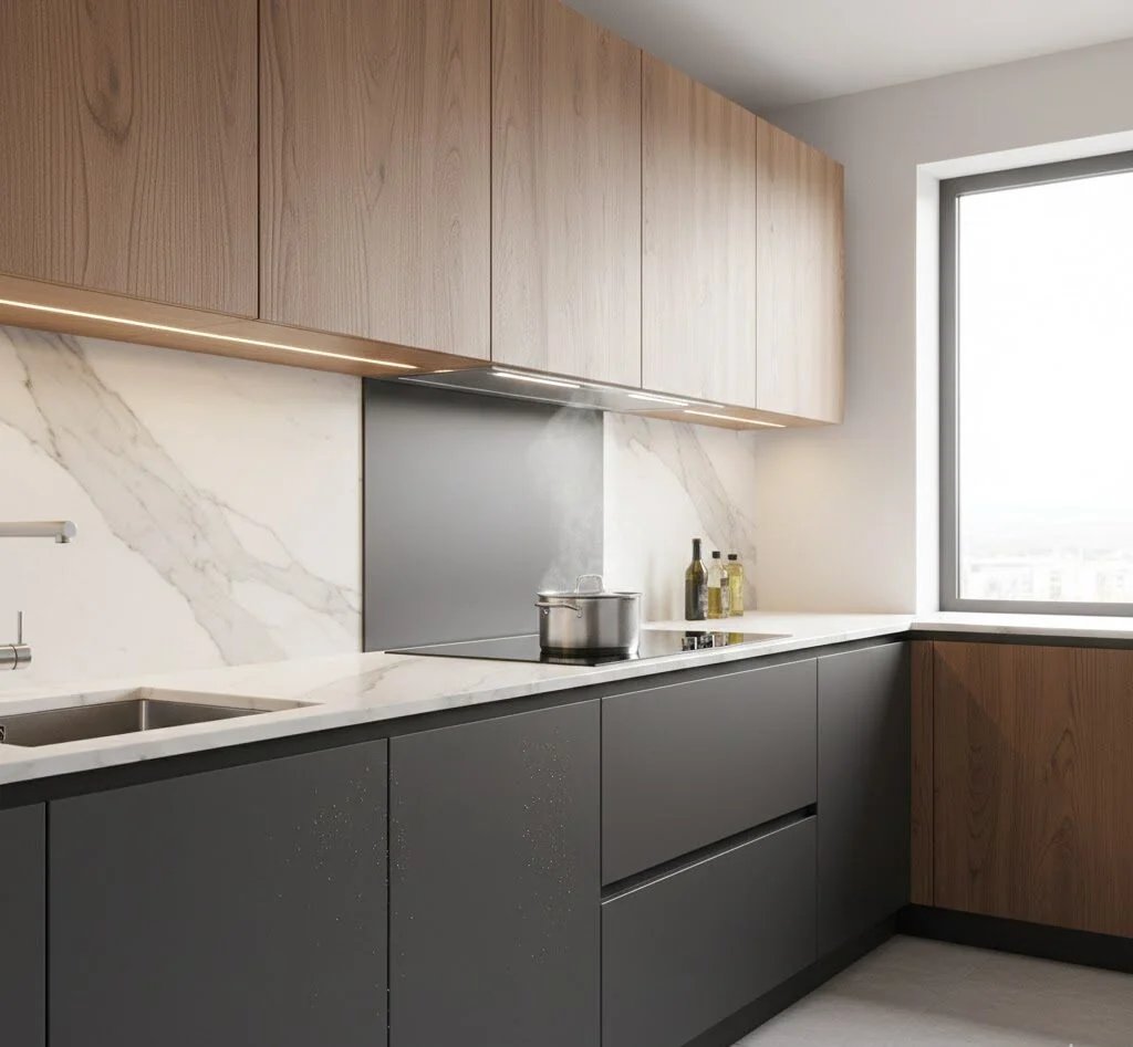 تصليح وصيانة مطابخ المنيوم وخشب 2026 | فى دبى 82 أفضل خامات المطابخ المقاومة للرطوبة والحرارة e1770207225231