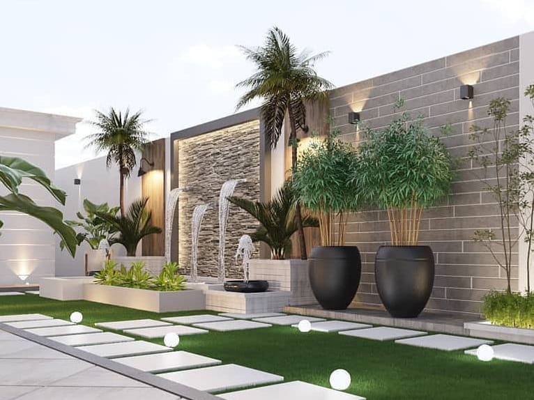 تنسيق حدائق فى الشارقة - شركة مكة 971506658719 128 حدائق