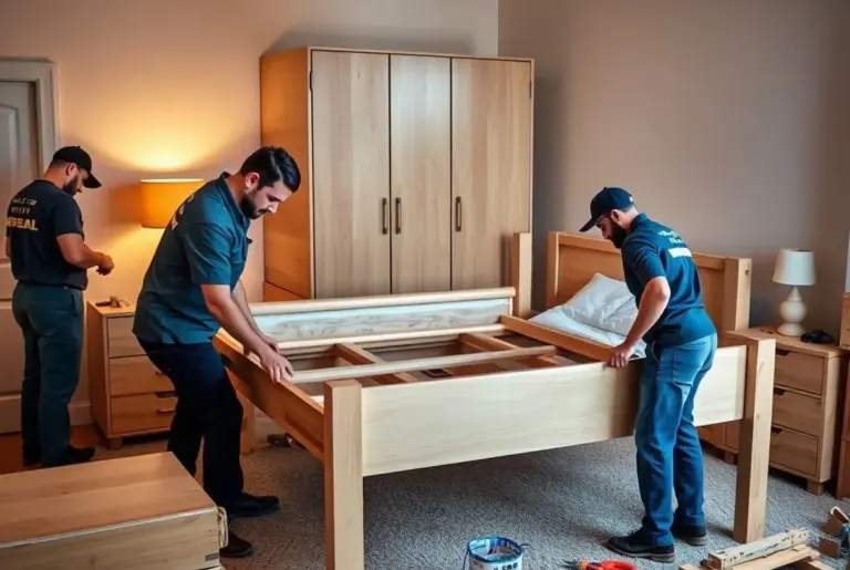 فك وتركيب غرف النوم